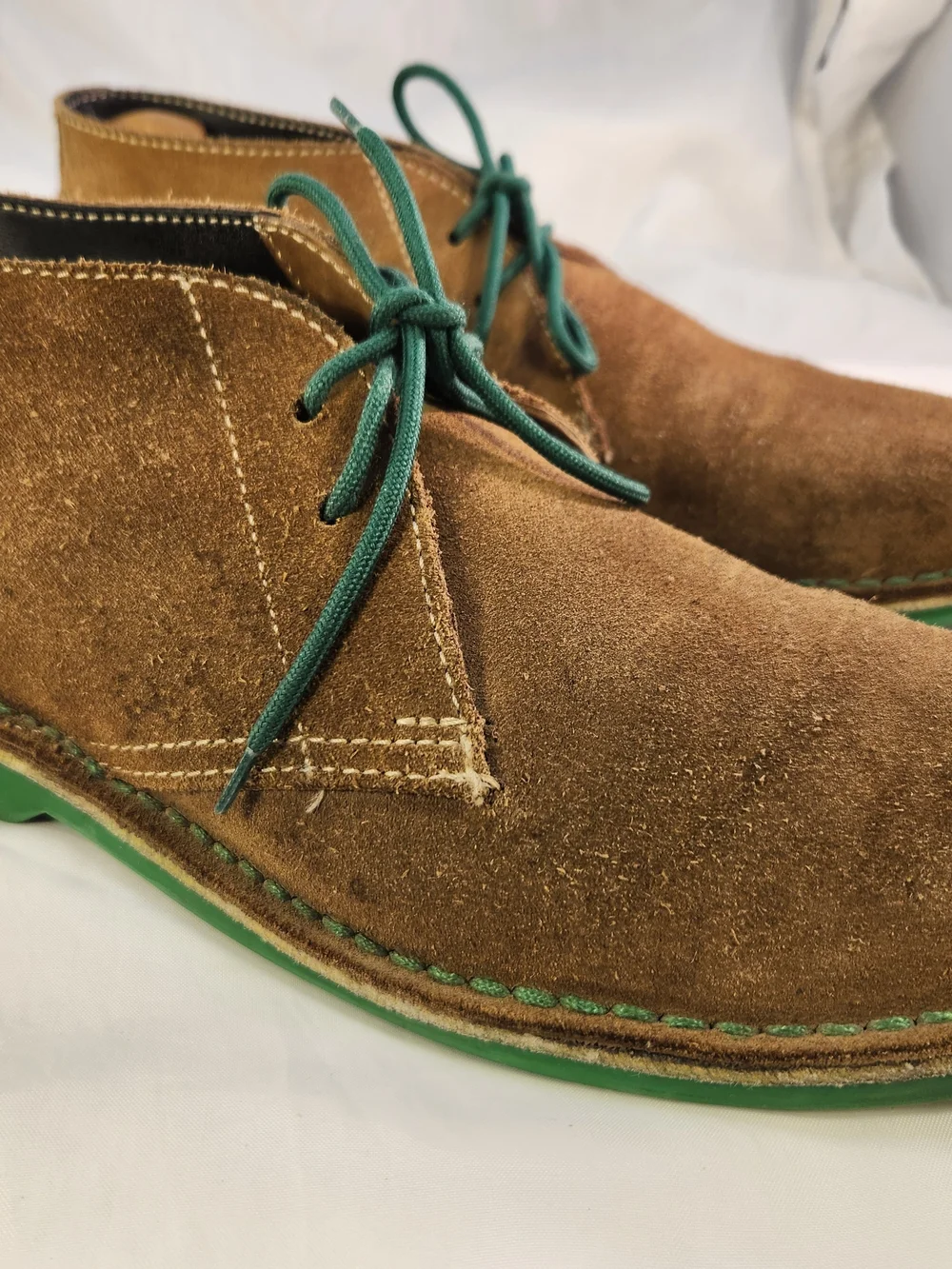 VELDSKOEN MEN CHUKKA BOOTS BROWN SUEDE SIZE 12.5-13 SOUTH AFRICA